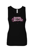 Bows & Motorcycles™ Women's Baby Rib Tank – Signature Pink Logo Edition