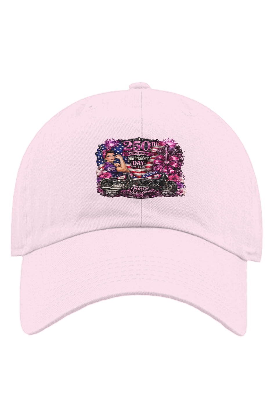 Bows & Motorcycles™ 250th Anniversary Independence Dad Cap