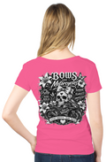 Bows & Motorcycles™ Women's Tultex V-Neck Tee – Stay Pretty, Ride Bold