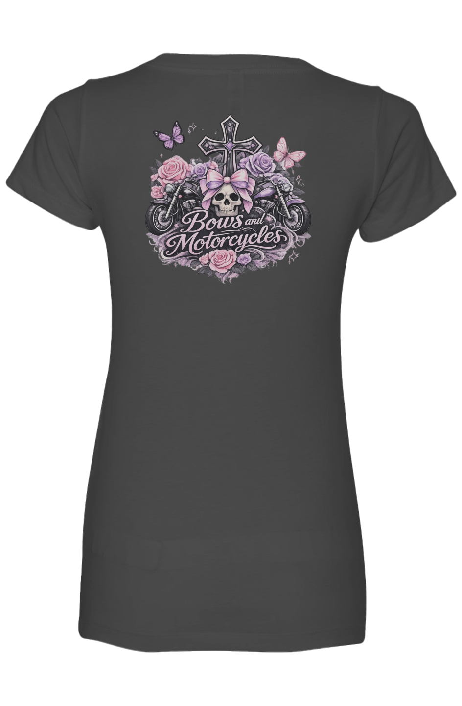 Bows & Motorcycles™ Women’s Ideal V-Neck – Stay Pretty, Ride Bold