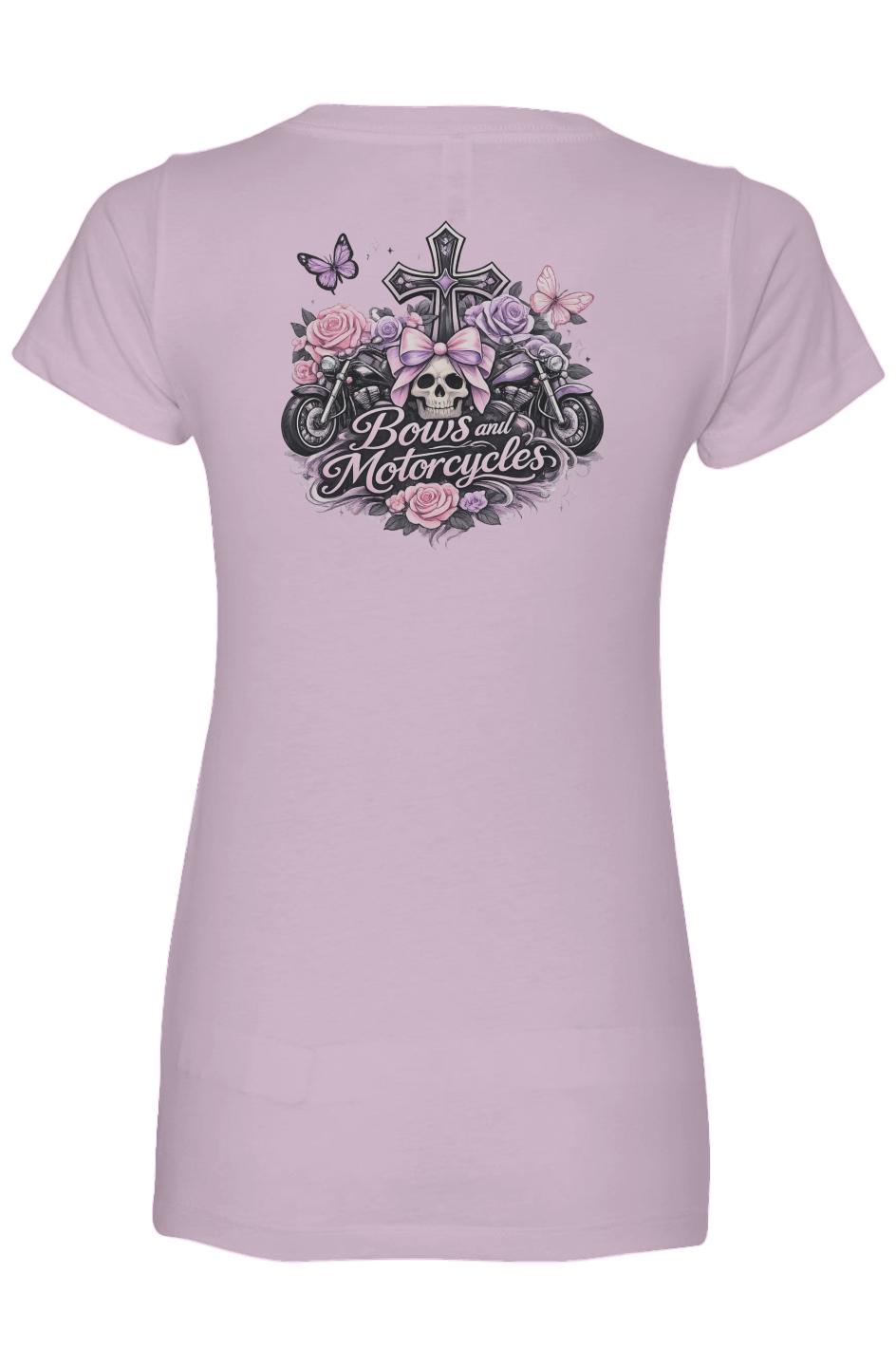 Bows & Motorcycles™ Women’s Ideal V-Neck – Stay Pretty, Ride Bold